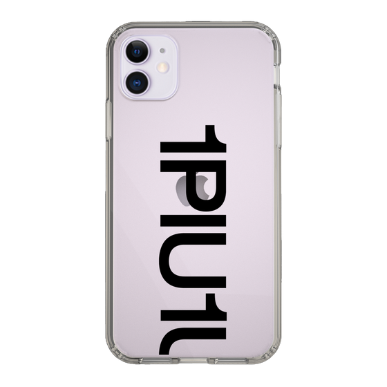 Slim Protection Case for Apple iPhone 11［ 1PIU1UGUALE3 - Logo Bold - Black ］