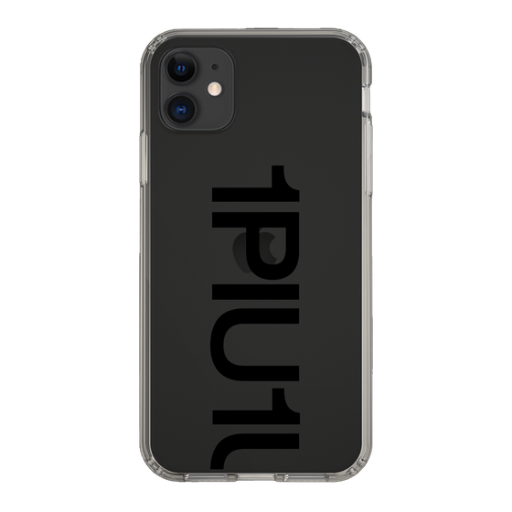 Slim Protection Case for Apple iPhone 11［ 1PIU1UGUALE3 - Logo Bold - Black ］
