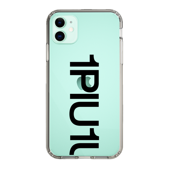 Slim Protection Case for Apple iPhone 11［ 1PIU1UGUALE3 - Logo Bold - Black ］