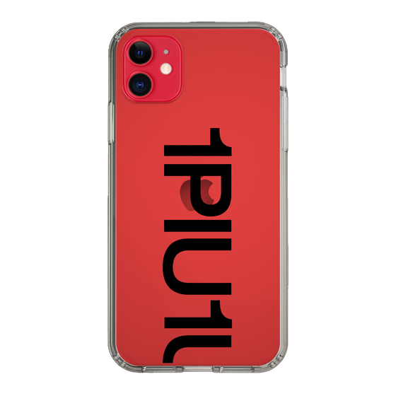 Slim Protection Case for Apple iPhone 11［ 1PIU1UGUALE3 - Logo Bold - Black ］