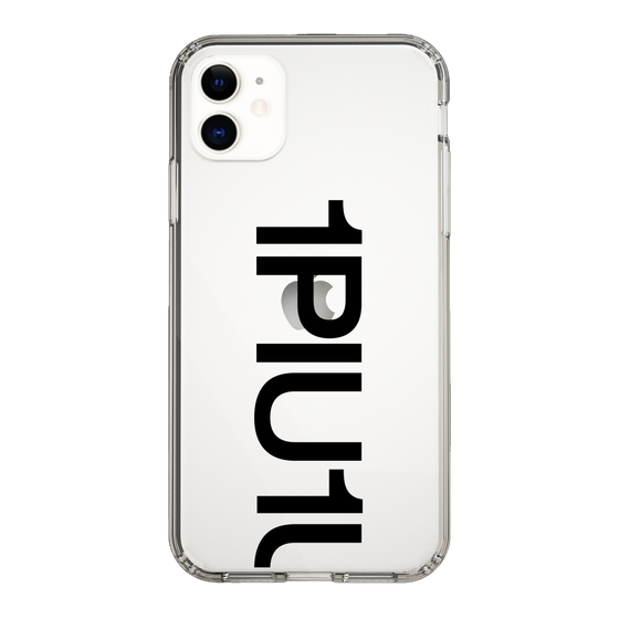 Slim Protection Case for Apple iPhone 11［ 1PIU1UGUALE3 - Logo Bold - Black ］