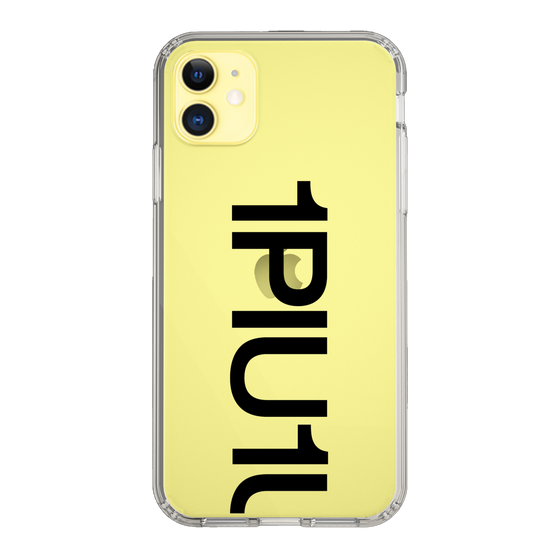 Slim Protection Case for Apple iPhone 11［ 1PIU1UGUALE3 - Logo Bold - Black ］