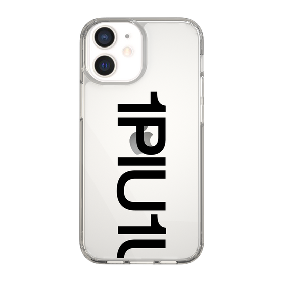 Slim Protection Case for Apple iPhone 12 mini［ 1PIU1UGUALE3 - Logo Bold - Black ］