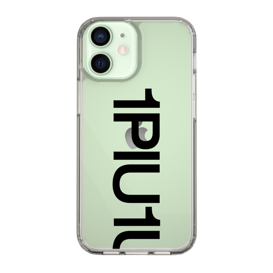 Slim Protection Case for Apple iPhone 12 mini［ 1PIU1UGUALE3 - Logo Bold - Black ］