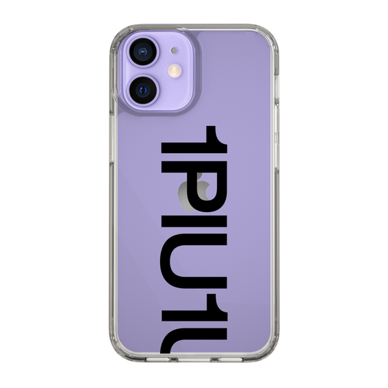 Slim Protection Case for Apple iPhone 12 mini［ 1PIU1UGUALE3 - Logo Bold - Black ］