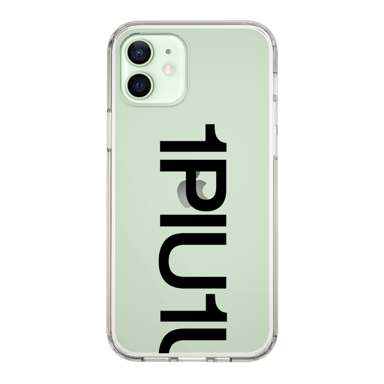 Slim Protection Case for Apple iPhone 12［ 1PIU1UGUALE3 - Logo Bold - Black ］
