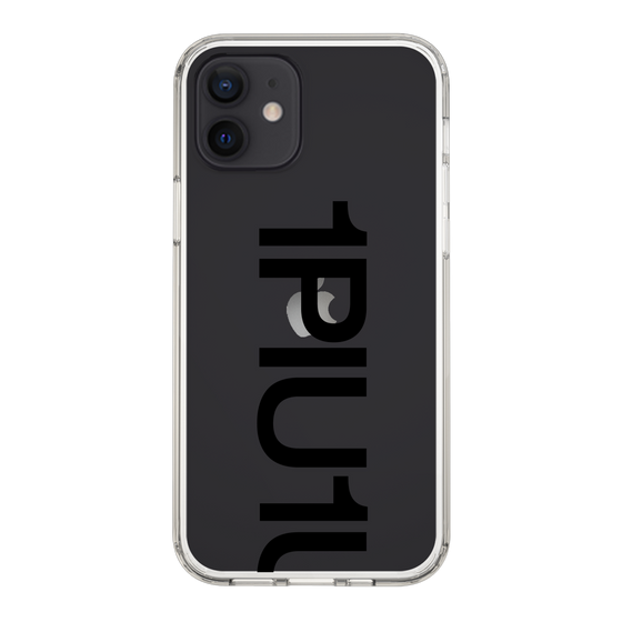 Slim Protection Case for Apple iPhone 12［ 1PIU1UGUALE3 - Logo Bold - Black ］