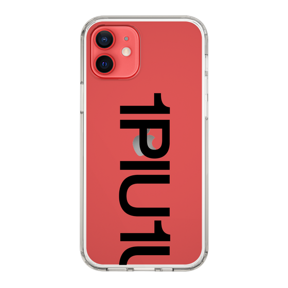 Slim Protection Case for Apple iPhone 12［ 1PIU1UGUALE3 - Logo Bold - Black ］