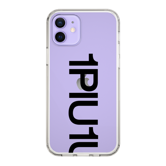 Slim Protection Case for Apple iPhone 12［ 1PIU1UGUALE3 - Logo Bold - Black ］