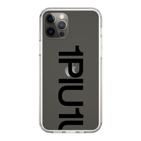 Slim Protection Case for Apple iPhone 12 Pro［ 1PIU1UGUALE3 - Logo Bold - Black ］