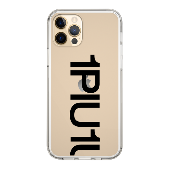 Slim Protection Case for Apple iPhone 12 Pro［ 1PIU1UGUALE3 - Logo Bold - Black ］