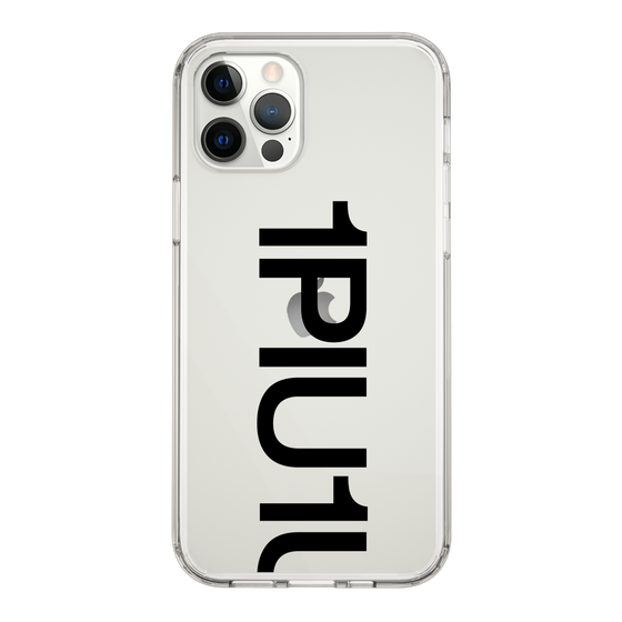 Slim Protection Case for Apple iPhone 12 Pro［ 1PIU1UGUALE3 - Logo Bold - Black ］