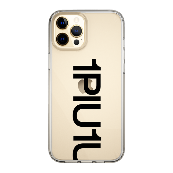 Slim Protection Case for Apple iPhone 12 Pro Max［ 1PIU1UGUALE3 - Logo Bold - Black ］