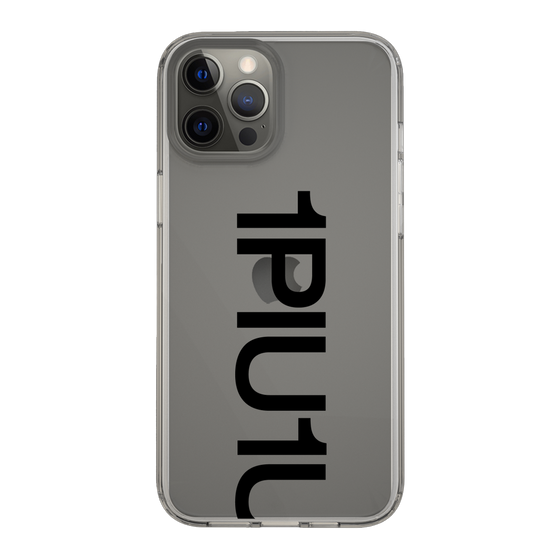 Slim Protection Case for Apple iPhone 12 Pro Max［ 1PIU1UGUALE3 - Logo Bold - Black ］