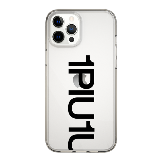 Slim Protection Case for Apple iPhone 12 Pro Max［ 1PIU1UGUALE3 - Logo Bold - Black ］