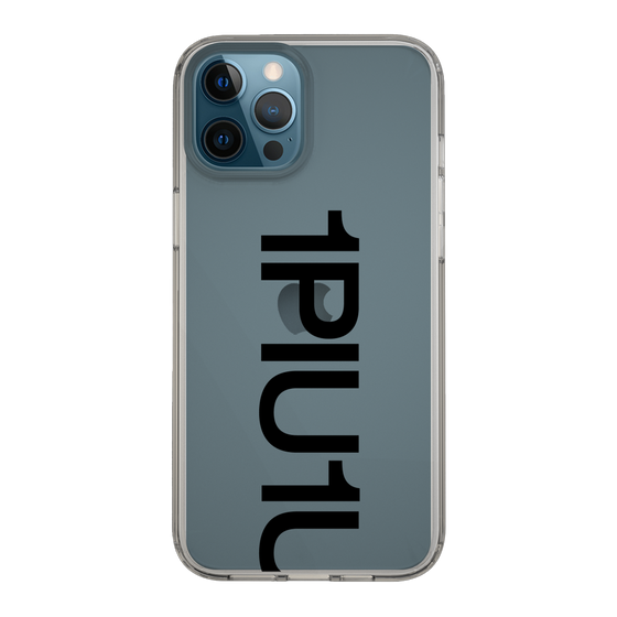 Slim Protection Case for Apple iPhone 12 Pro Max［ 1PIU1UGUALE3 - Logo Bold - Black ］