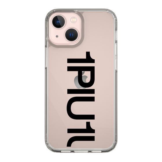Slim Protection Case for Apple iPhone 13 mini［ 1PIU1UGUALE3 - Logo Bold - Black ］