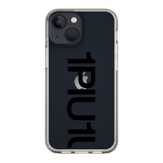 Slim Protection Case for Apple iPhone 13 mini［ 1PIU1UGUALE3 - Logo Bold - Black ］