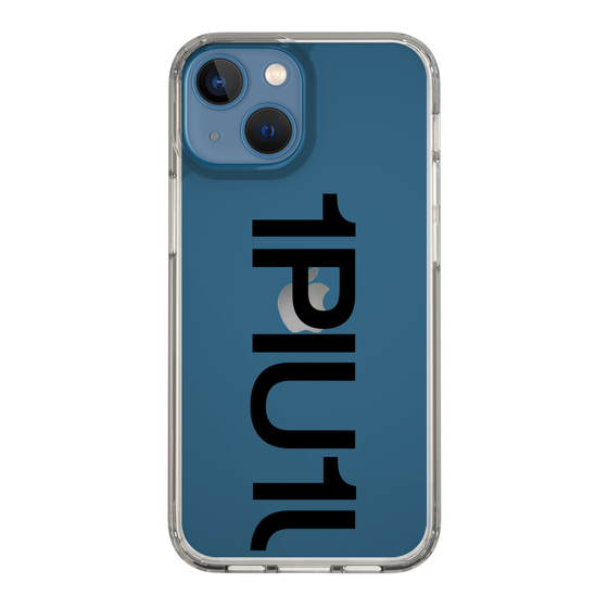 Slim Protection Case for Apple iPhone 13 mini［ 1PIU1UGUALE3 - Logo Bold - Black ］