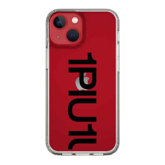 Slim Protection Case for Apple iPhone 13 mini［ 1PIU1UGUALE3 - Logo Bold - Black ］