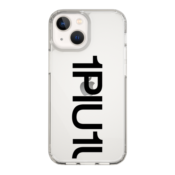 Slim Protection Case for Apple iPhone 13 mini［ 1PIU1UGUALE3 - Logo Bold - Black ］