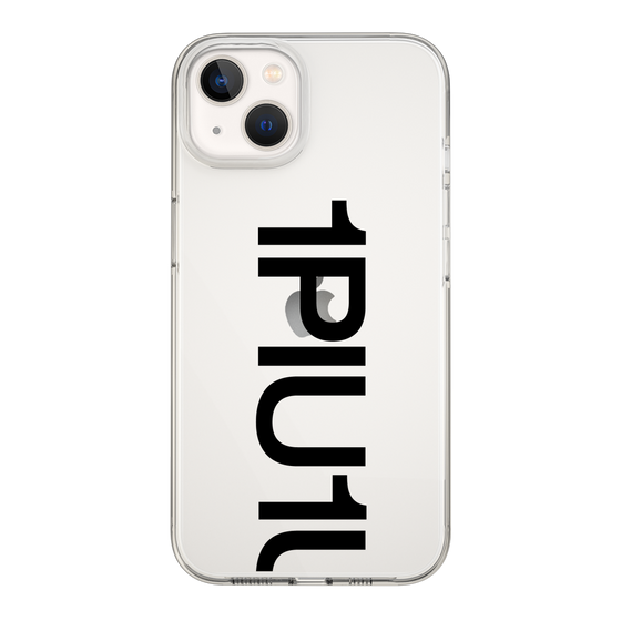 Slim Protection Case for Apple iPhone 13［ 1PIU1UGUALE3 - Logo Bold - Black ］
