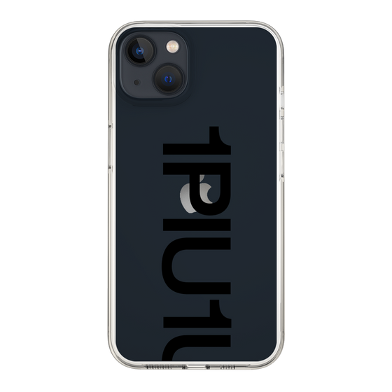 Slim Protection Case for Apple iPhone 13［ 1PIU1UGUALE3 - Logo Bold - Black ］