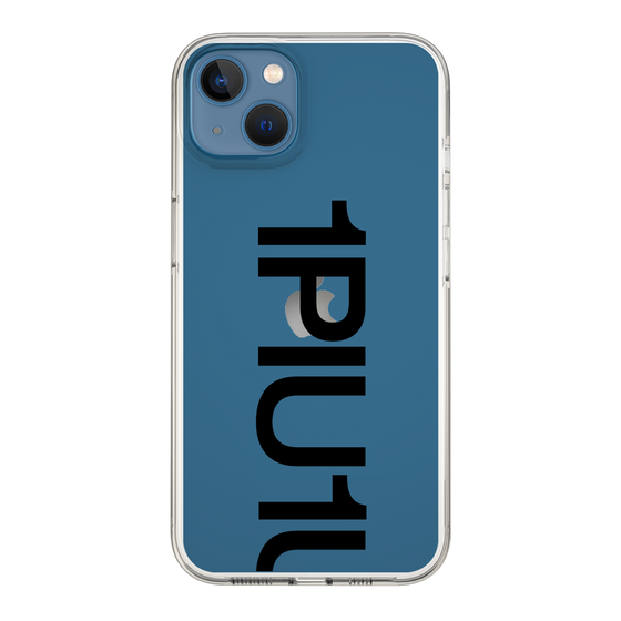 Slim Protection Case for Apple iPhone 13［ 1PIU1UGUALE3 - Logo Bold - Black ］