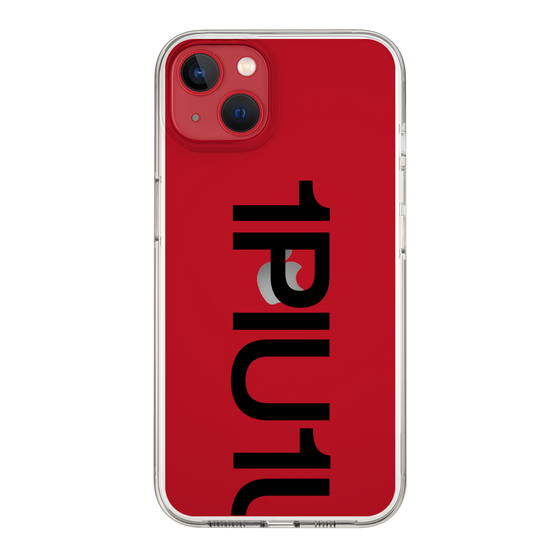 Slim Protection Case for Apple iPhone 13［ 1PIU1UGUALE3 - Logo Bold - Black ］