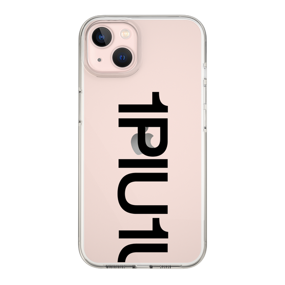 Slim Protection Case for Apple iPhone 13［ 1PIU1UGUALE3 - Logo Bold - Black ］