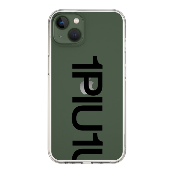 Slim Protection Case for Apple iPhone 13［ 1PIU1UGUALE3 - Logo Bold - Black ］