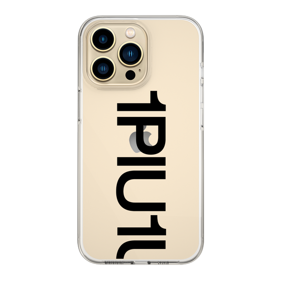 Slim Protection Case for Apple iPhone 13 Pro［ 1PIU1UGUALE3 - Logo Bold - Black ］