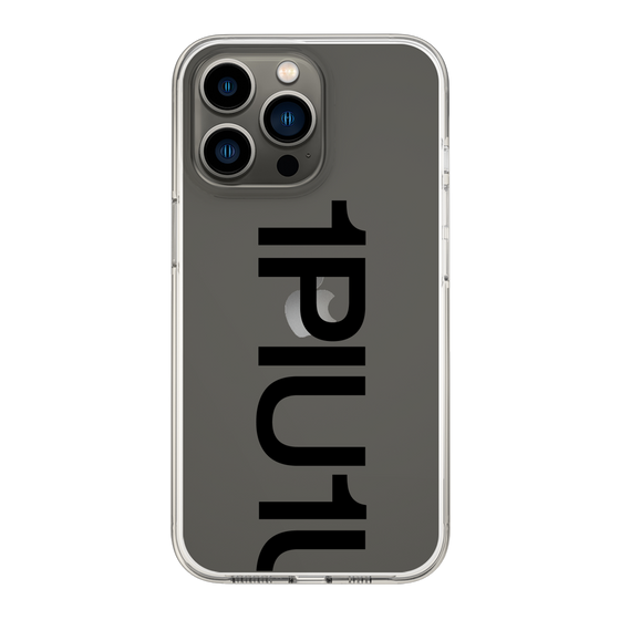 Slim Protection Case for Apple iPhone 13 Pro［ 1PIU1UGUALE3 - Logo Bold - Black ］
