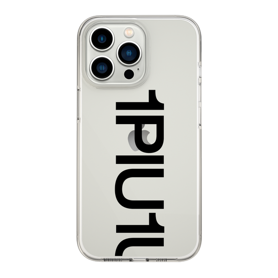Slim Protection Case for Apple iPhone 13 Pro［ 1PIU1UGUALE3 - Logo Bold - Black ］