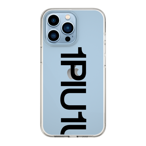 Slim Protection Case for Apple iPhone 13 Pro［ 1PIU1UGUALE3 - Logo Bold - Black ］