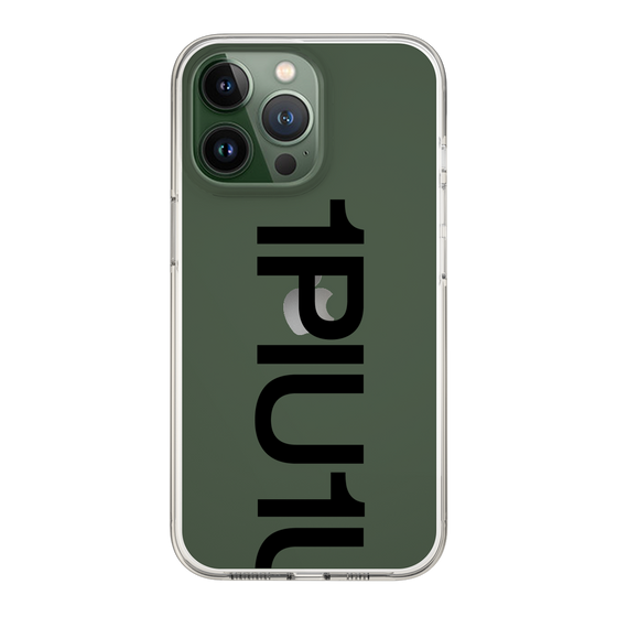 Slim Protection Case for Apple iPhone 13 Pro［ 1PIU1UGUALE3 - Logo Bold - Black ］