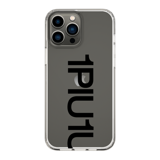 Slim Protection Case for Apple iPhone 13 Pro Max［ 1PIU1UGUALE3 - Logo Bold - Black ］