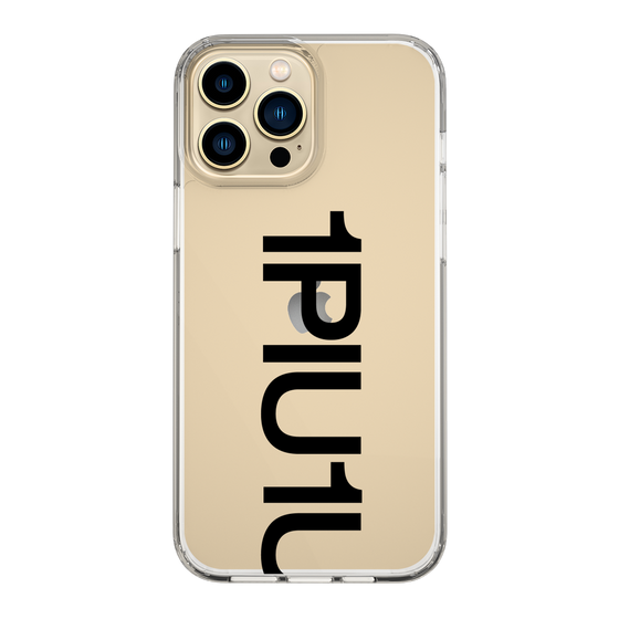 Slim Protection Case for Apple iPhone 13 Pro Max［ 1PIU1UGUALE3 - Logo Bold - Black ］