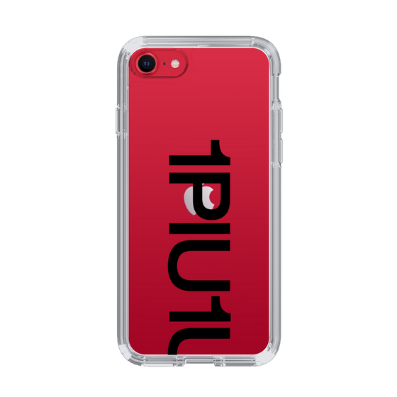 Slim Protection Case for Apple iPhone SE 2nd Generation［ 1PIU1UGUALE3 - Logo Bold - Black ］