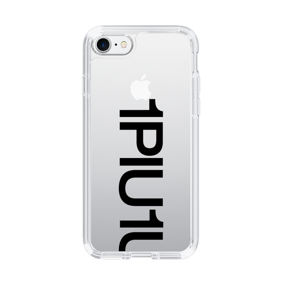 Slim Protection Case for Apple iPhone 7［ 1PIU1UGUALE3 - Logo Bold - Black ］