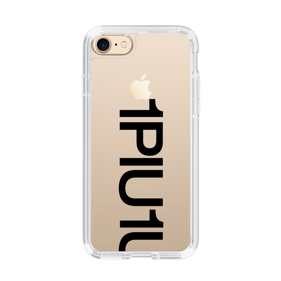 Slim Protection Case for Apple iPhone 7［ 1PIU1UGUALE3 - Logo Bold - Black ］