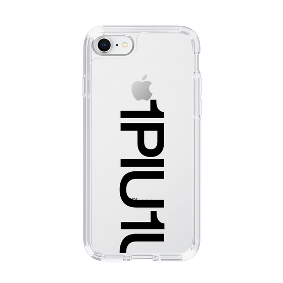 Slim Protection Case for Apple iPhone 8［ 1PIU1UGUALE3 - Logo Bold - Black ］