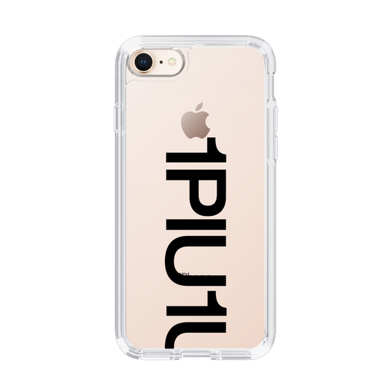 Slim Protection Case for Apple iPhone 8［ 1PIU1UGUALE3 - Logo Bold - Black ］