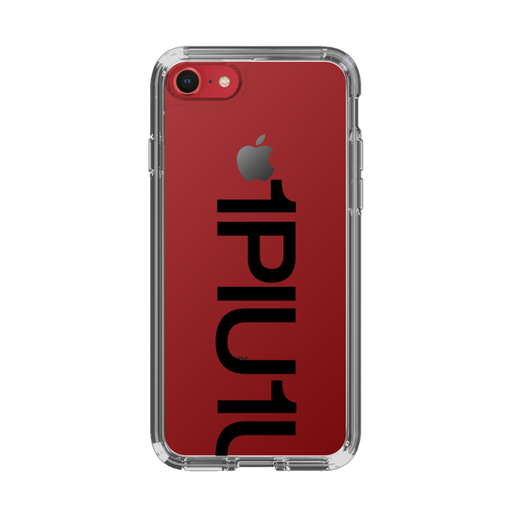Slim Protection Case for Apple iPhone 8［ 1PIU1UGUALE3 - Logo Bold - Black ］
