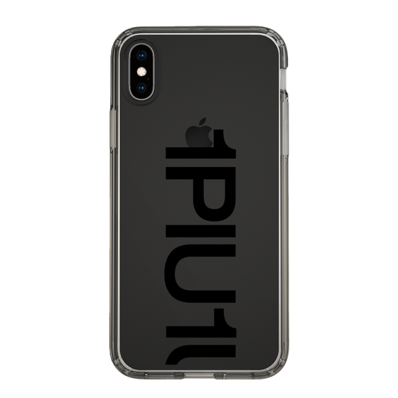 Slim Protection Case for Apple iPhone X［ 1PIU1UGUALE3 - Logo Bold - Black ］