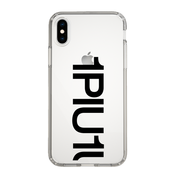 Slim Protection Case for Apple iPhone X［ 1PIU1UGUALE3 - Logo Bold - Black ］