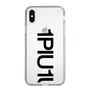 Slim Protection Case for Apple iPhone X［ 1PIU1UGUALE3 - Logo Bold - Black ］