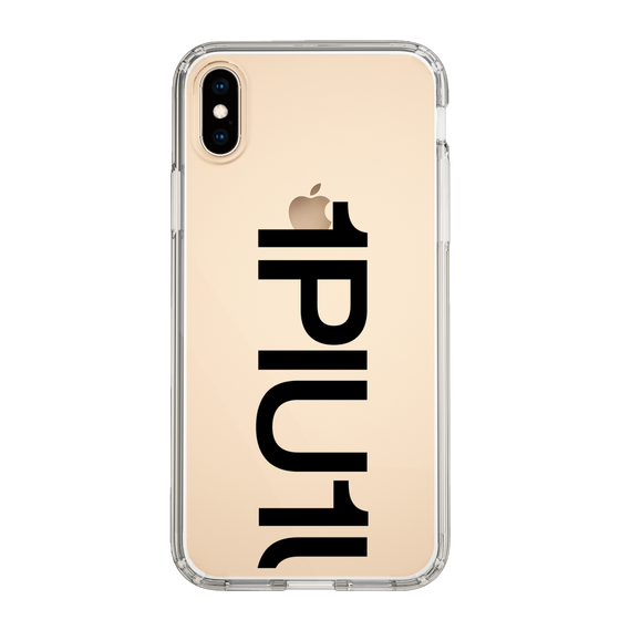 Slim Protection Case for Apple iPhone X［ 1PIU1UGUALE3 - Logo Bold - Black ］