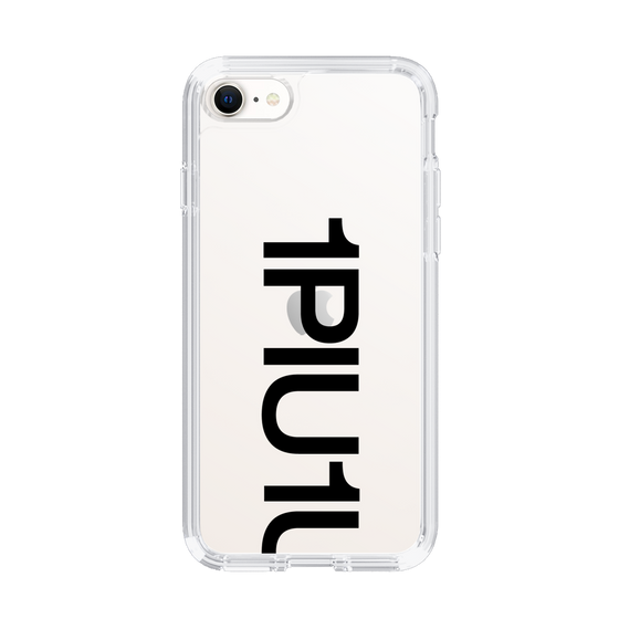 Slim Protection Case for Apple iPhone SE 3rd Generation［ 1PIU1UGUALE3 - Logo Bold - Black ］
