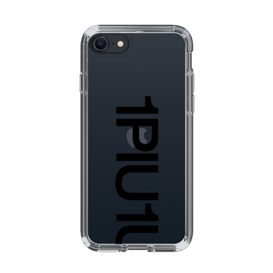 Slim Protection Case for Apple iPhone SE 3rd Generation［ 1PIU1UGUALE3 - Logo Bold - Black ］
